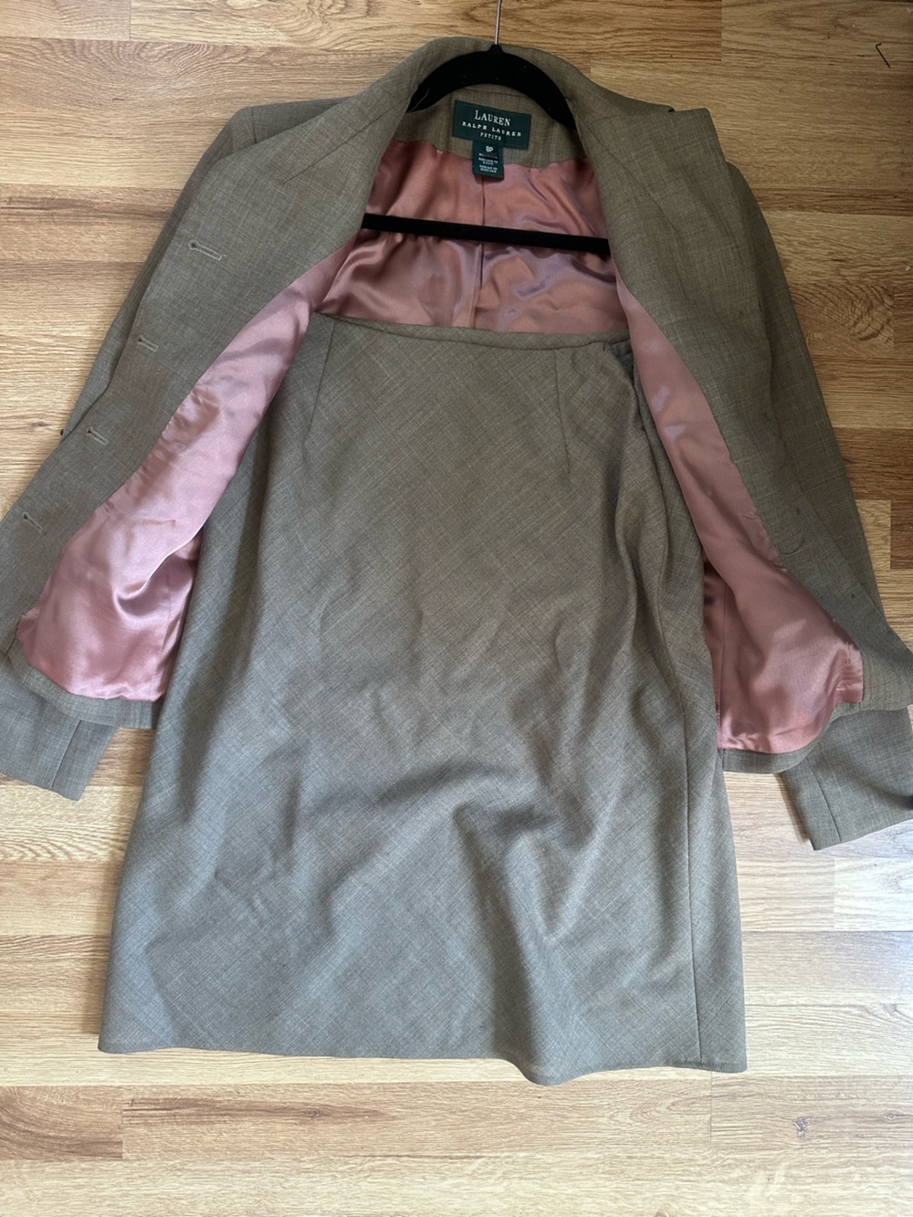 Ralph Lauren Women's Brown vntg Suit Skirt